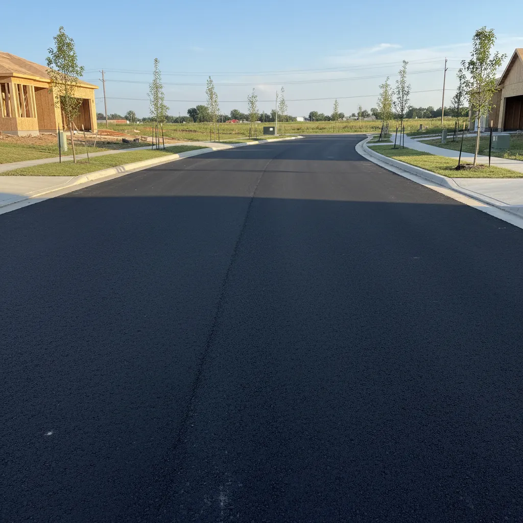 A perfectly paved subdivision street built to last